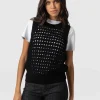 Discount Saint and Sofia Adler Sleeveless Knit - Black