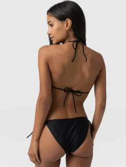 Online Saint and Sofia Alba Tie Side Bikini Bottom - Black