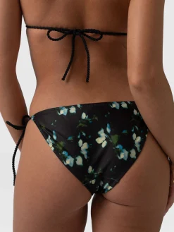 Outlet Saint and Sofia Alba Tie Side Bikini Bottom - Blue Aurora