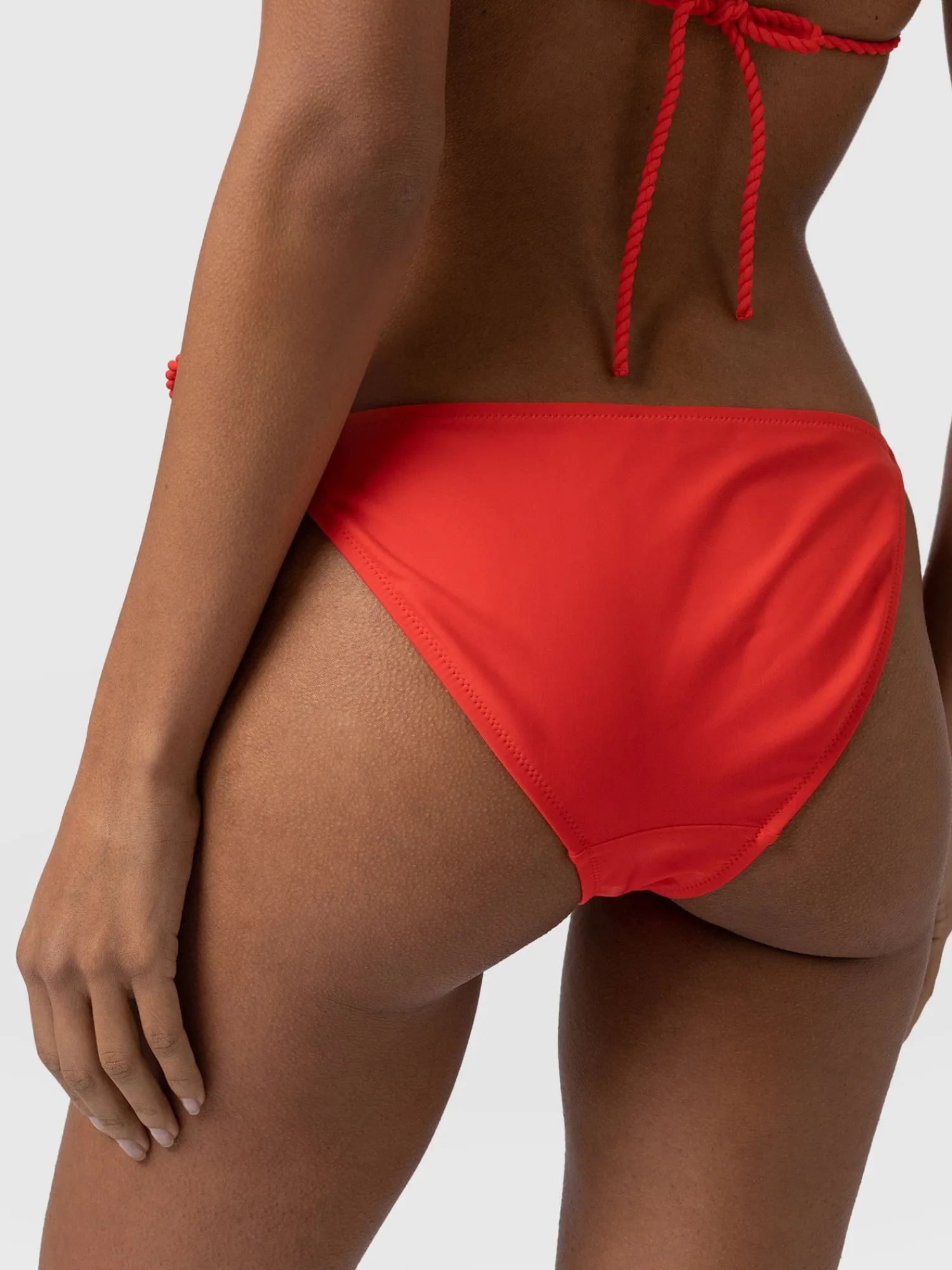 Fashion Saint and Sofia Alba Tie Side Bikini Bottom - Red