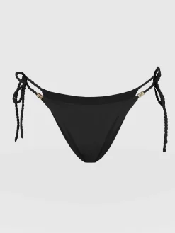 Online Saint and Sofia Alba Tie Side Bikini Bottom - Black