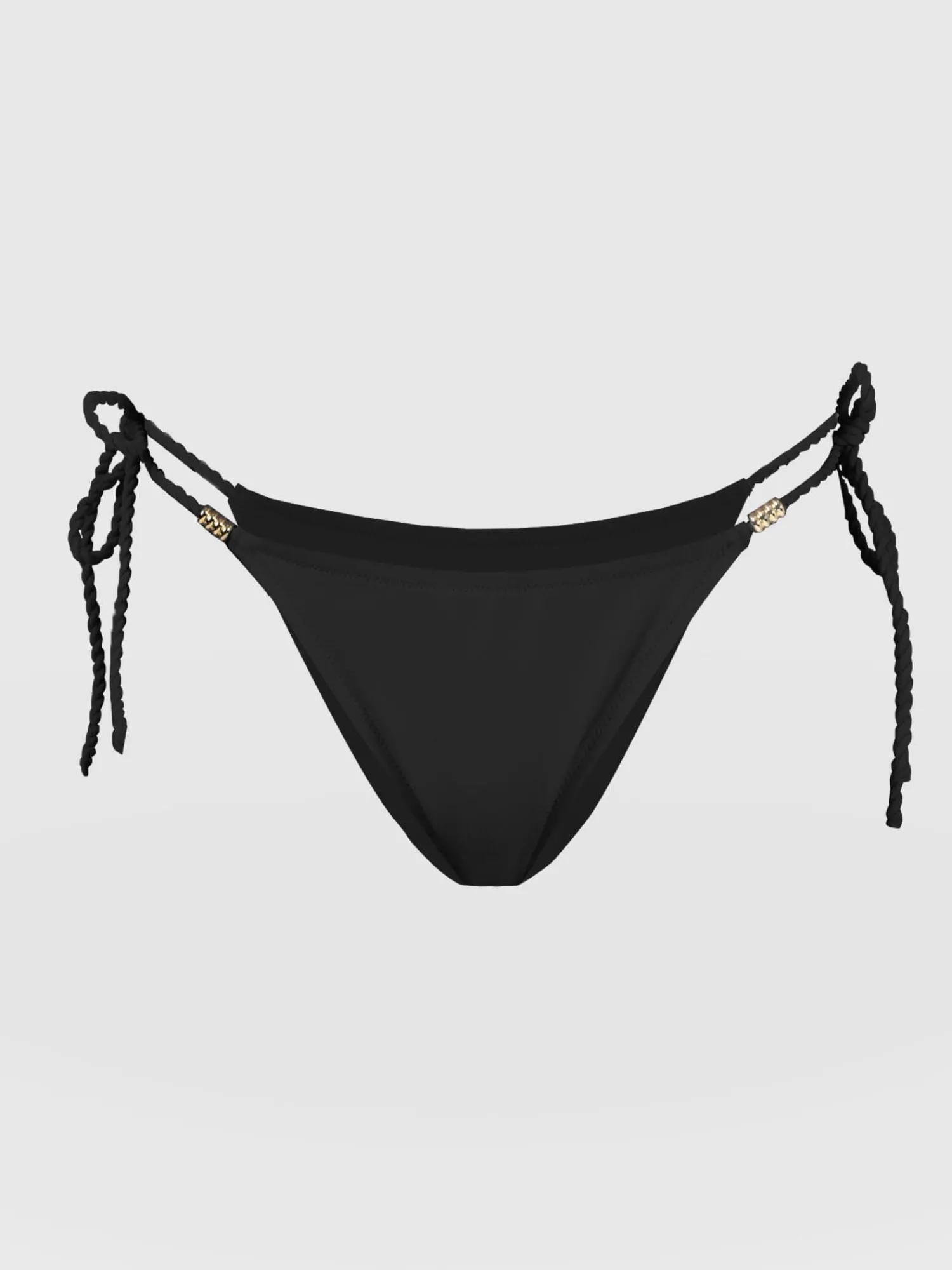 Online Saint and Sofia Alba Tie Side Bikini Bottom - Black
