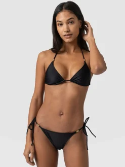 Clearance Saint and Sofia Alba Triangle Bikini Top - Black