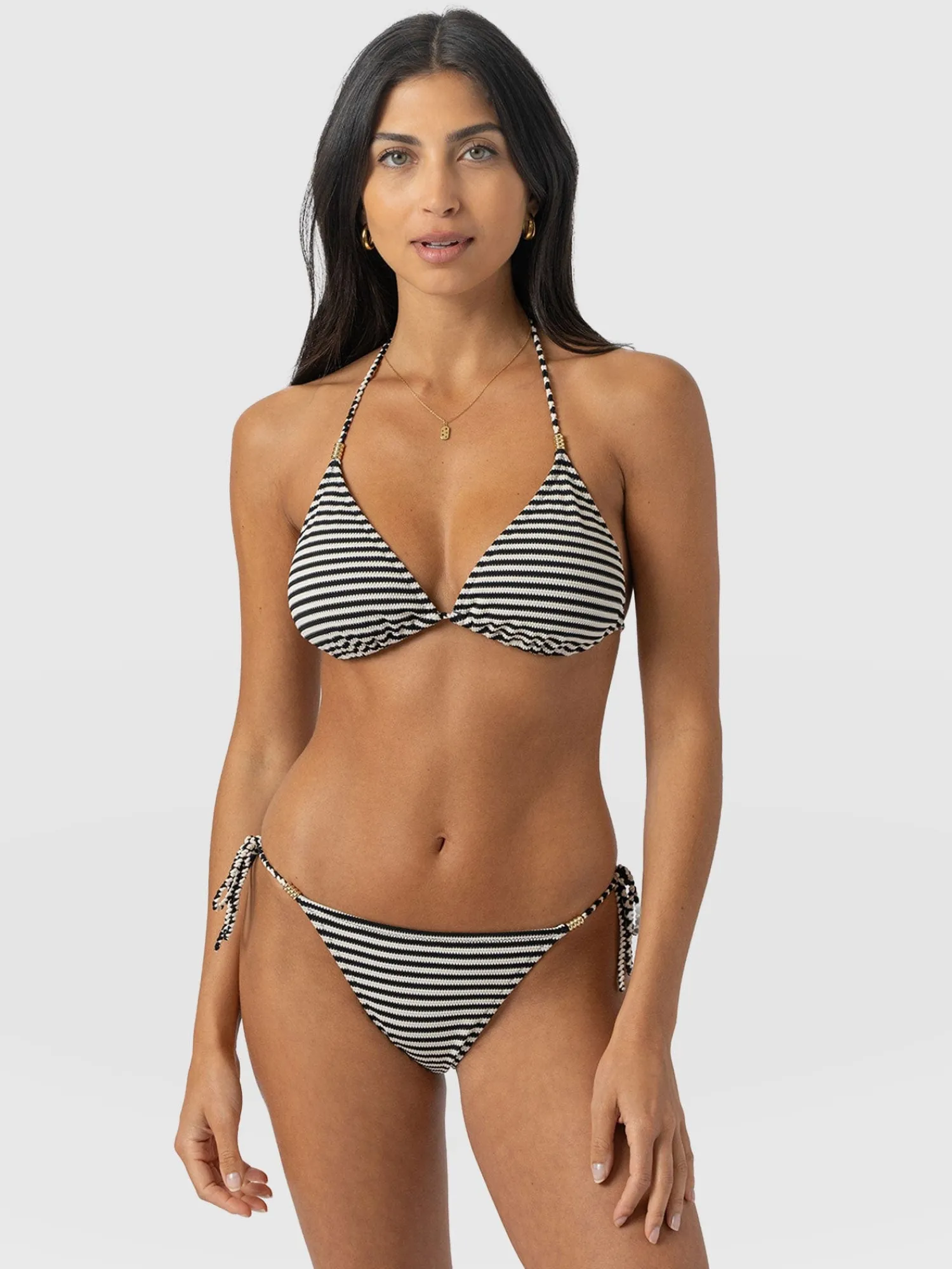 Online Saint and Sofia Alba Triangle Bikini Top - Stripe