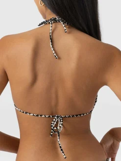 Online Saint and Sofia Alba Triangle Bikini Top - Stripe