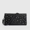 Clearance Saint and Sofia Alexis Studded Clutch - Black