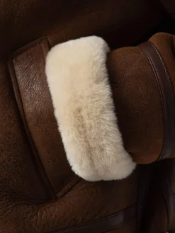 Online Saint and Sofia Amelia Aviator Jacket - Brown