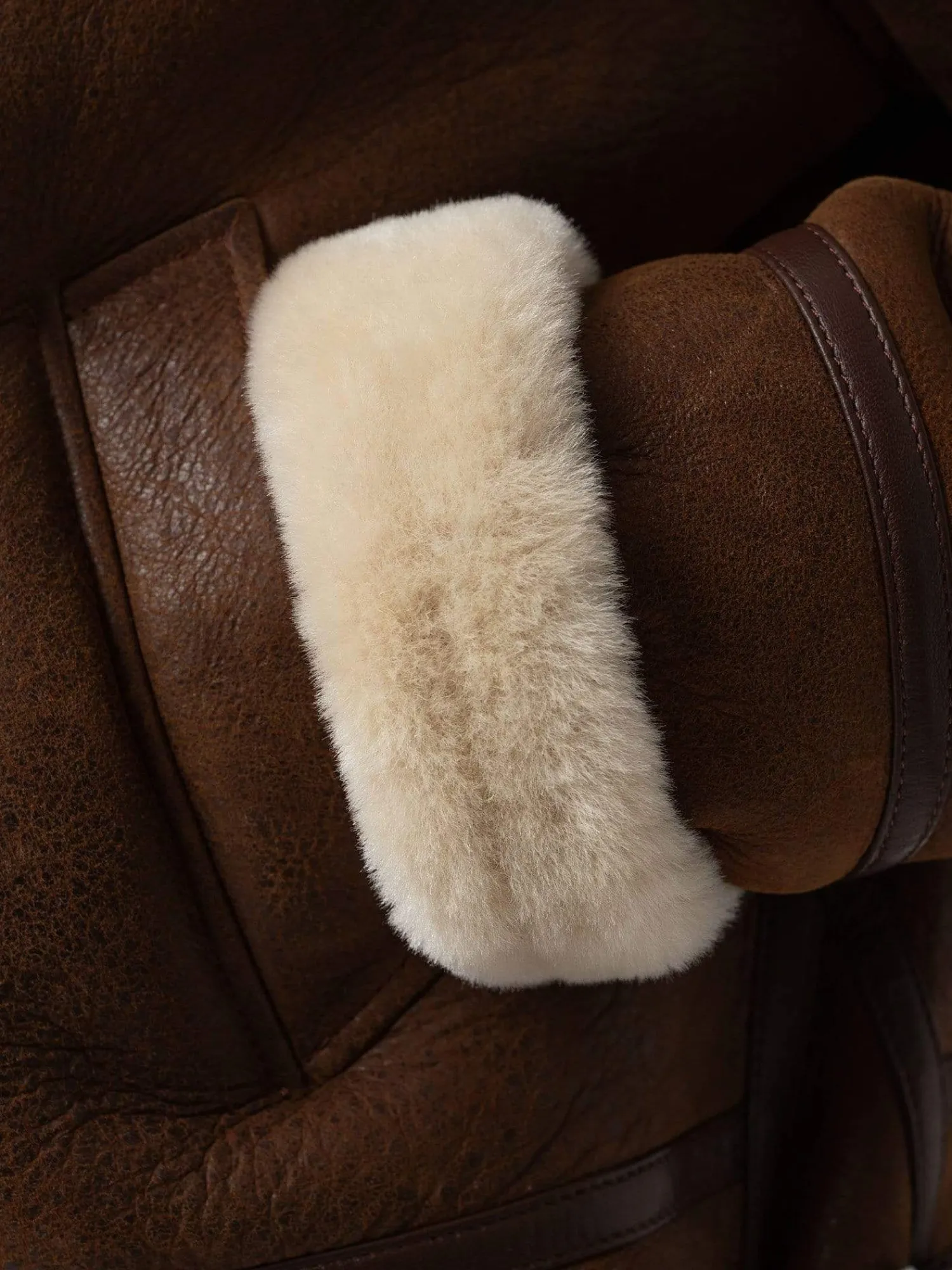 Online Saint and Sofia Amelia Aviator Jacket - Brown