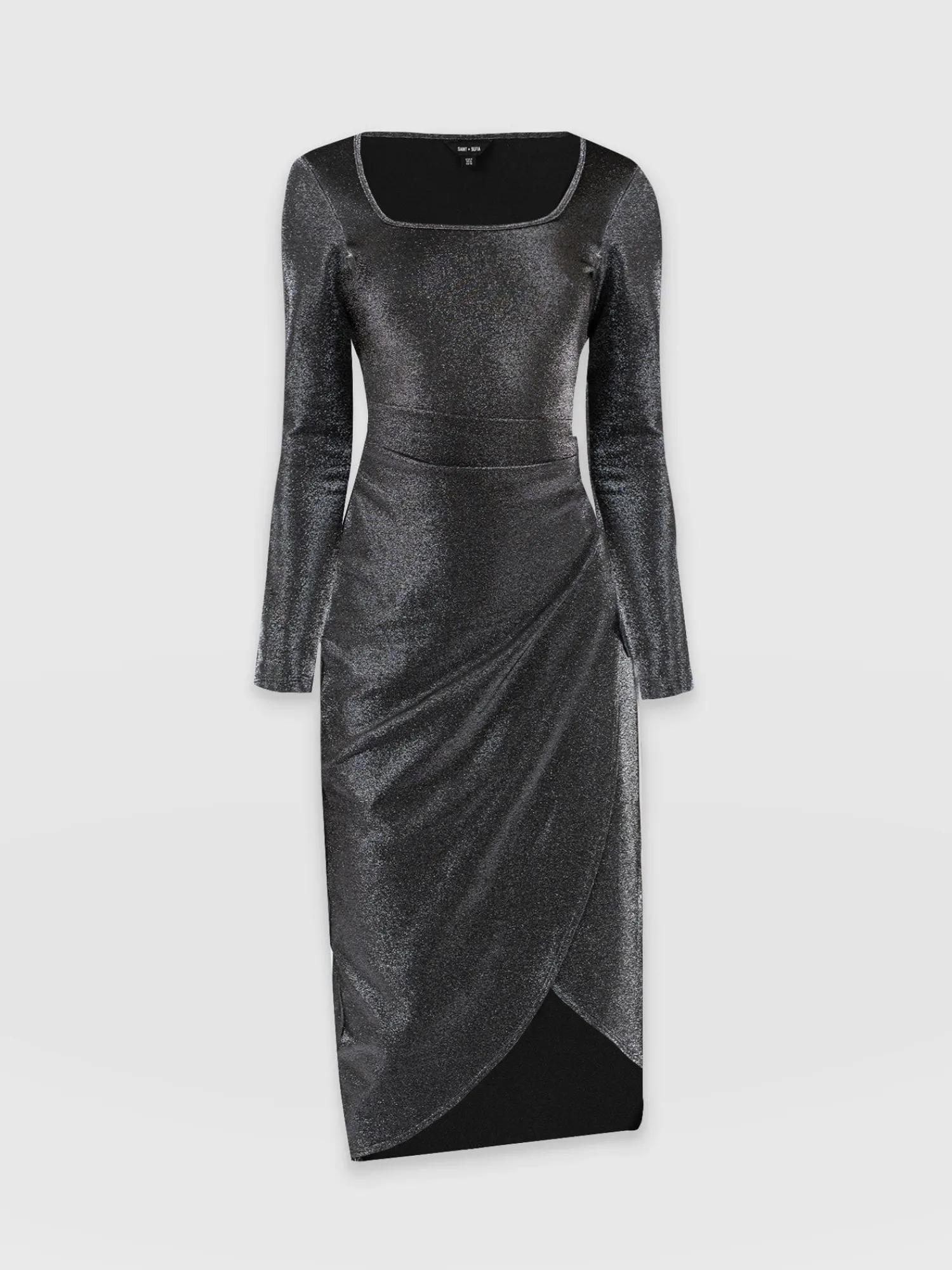 Online Saint and Sofia Amelia Wrap Dress - Silver