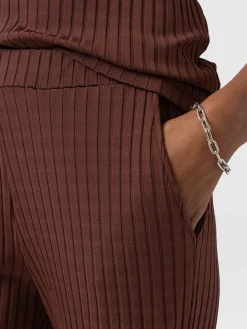 Hot Saint and Sofia Apartment Pant - Maroon Rib