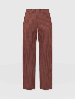 Hot Saint and Sofia Apartment Pant - Maroon Rib