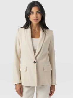 Fashion Saint and Sofia Argent Blazer - Cream