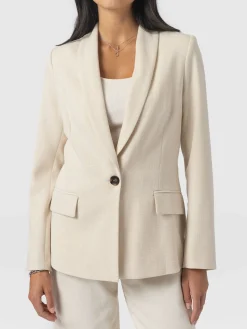 Fashion Saint and Sofia Argent Blazer - Cream