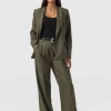 Best Saint and Sofia Argent Wide Leg Pant - Khaki