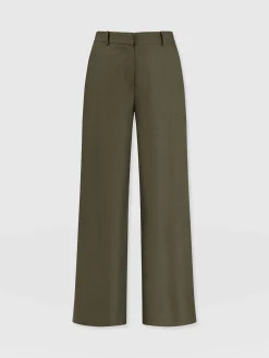 Best Saint and Sofia Argent Wide Leg Pant - Khaki