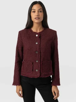Best Saint and Sofia Ashby Jacket - Maroon