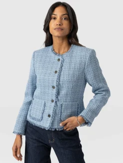 Fashion Saint and Sofia Ashby Jacket - Pale Blue