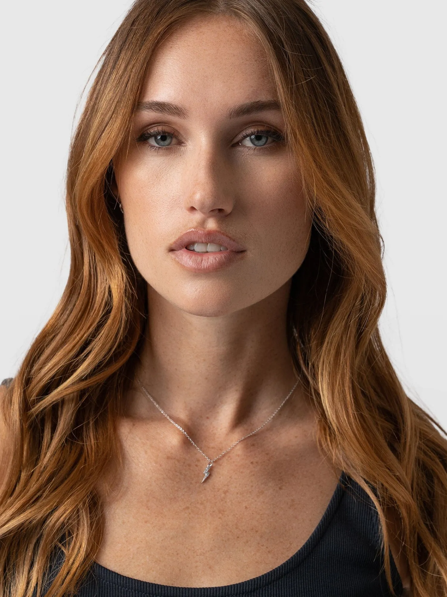 Hot Saint and Sofia Astral Lightning Charm Necklace - Silver