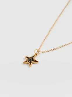 Hot Saint and Sofia Astral Star Necklace - Gold/Black