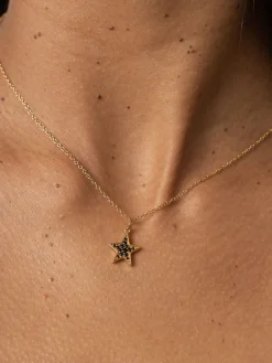 Hot Saint and Sofia Astral Star Necklace - Gold/Black