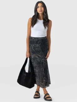 Discount Saint and Sofia Audrey Skirt - Spot Feather