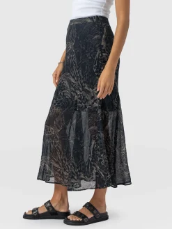 Discount Saint and Sofia Audrey Skirt - Spot Feather