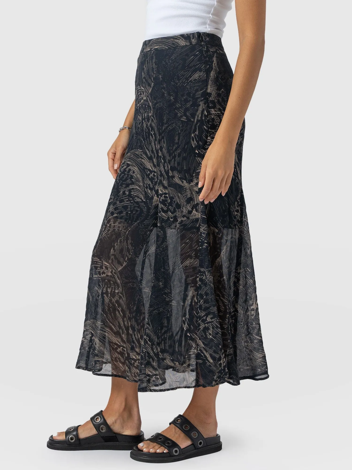 Discount Saint and Sofia Audrey Skirt - Spot Feather