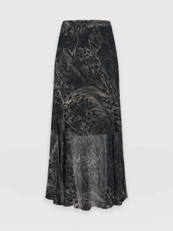 Discount Saint and Sofia Audrey Skirt - Spot Feather