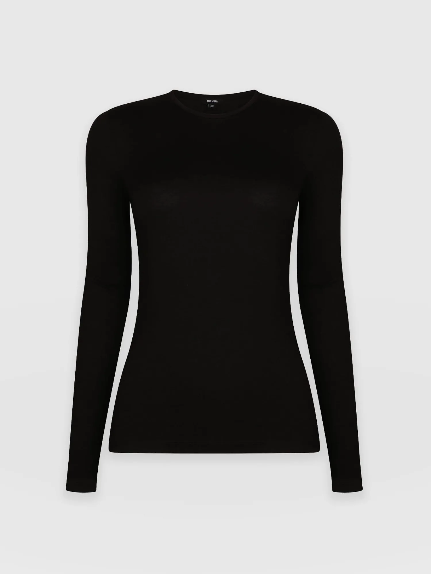 Outlet Saint and Sofia Austen Crew Neck Tee - Black