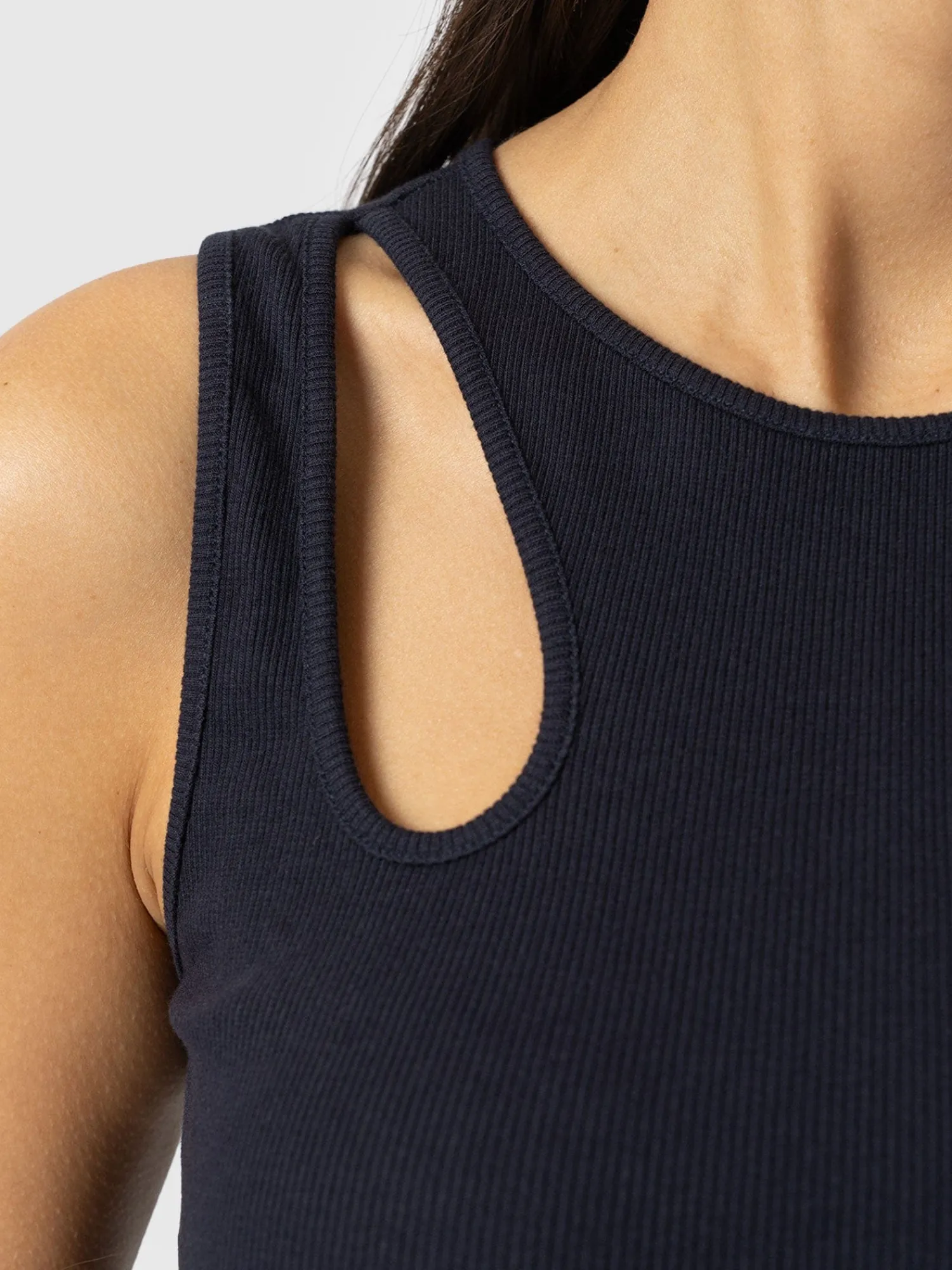 Outlet Saint and Sofia Axel Cut Out Dress - Navy