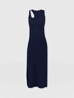 Outlet Saint and Sofia Axel Cut Out Dress - Navy