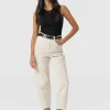 Clearance Saint and Sofia Barrel Leg Jean - Cream