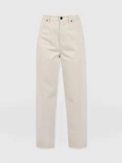 Clearance Saint and Sofia Barrel Leg Jean - Cream