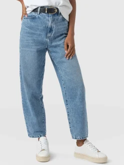 Sale Saint and Sofia Barrel Leg Jean - Mid Blue