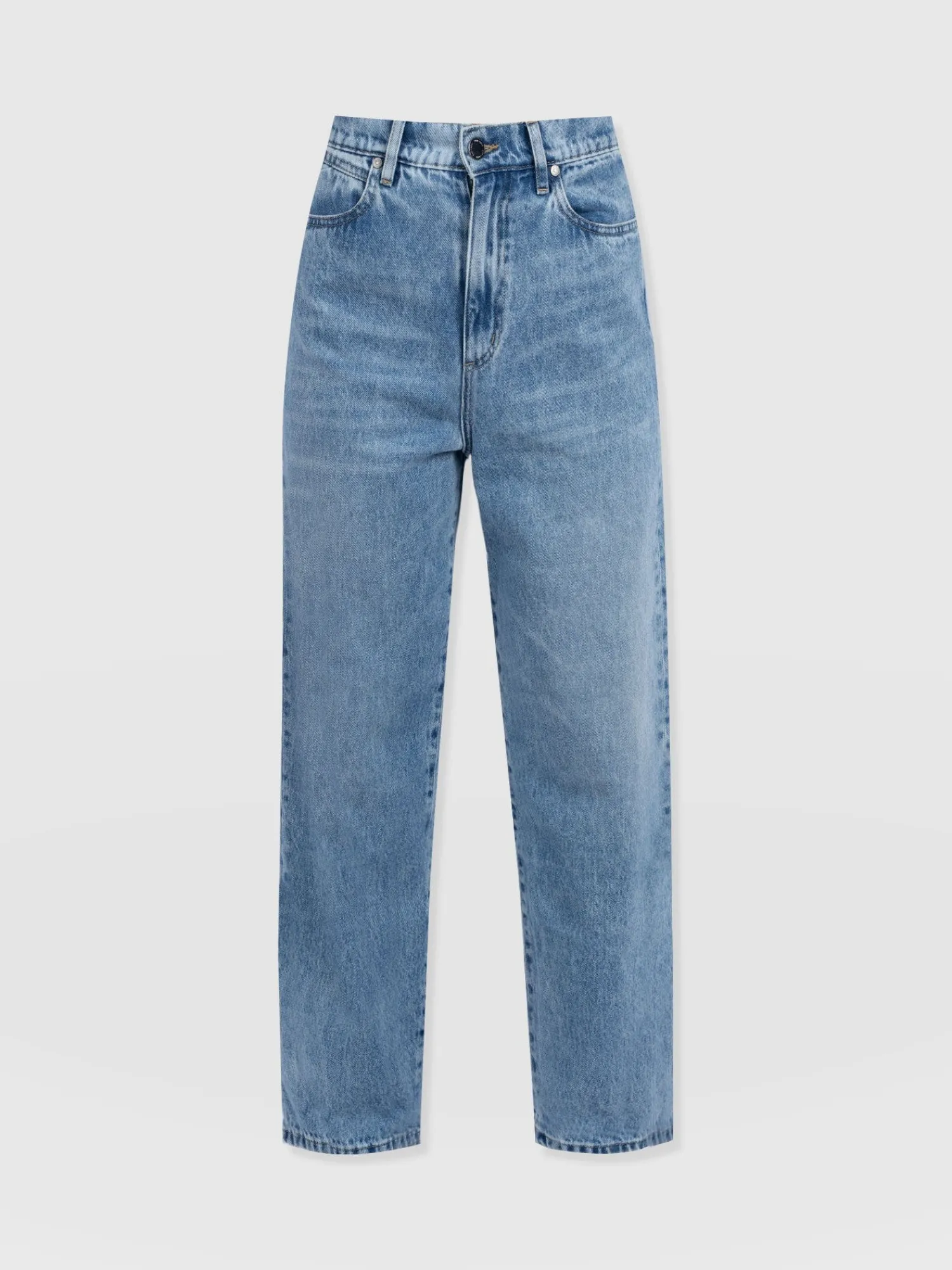 Sale Saint and Sofia Barrel Leg Jean - Mid Blue