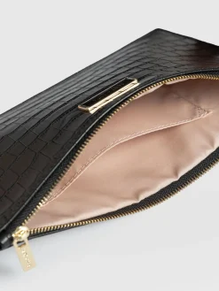Clearance Saint and Sofia Beauty Pouch - Black Croc