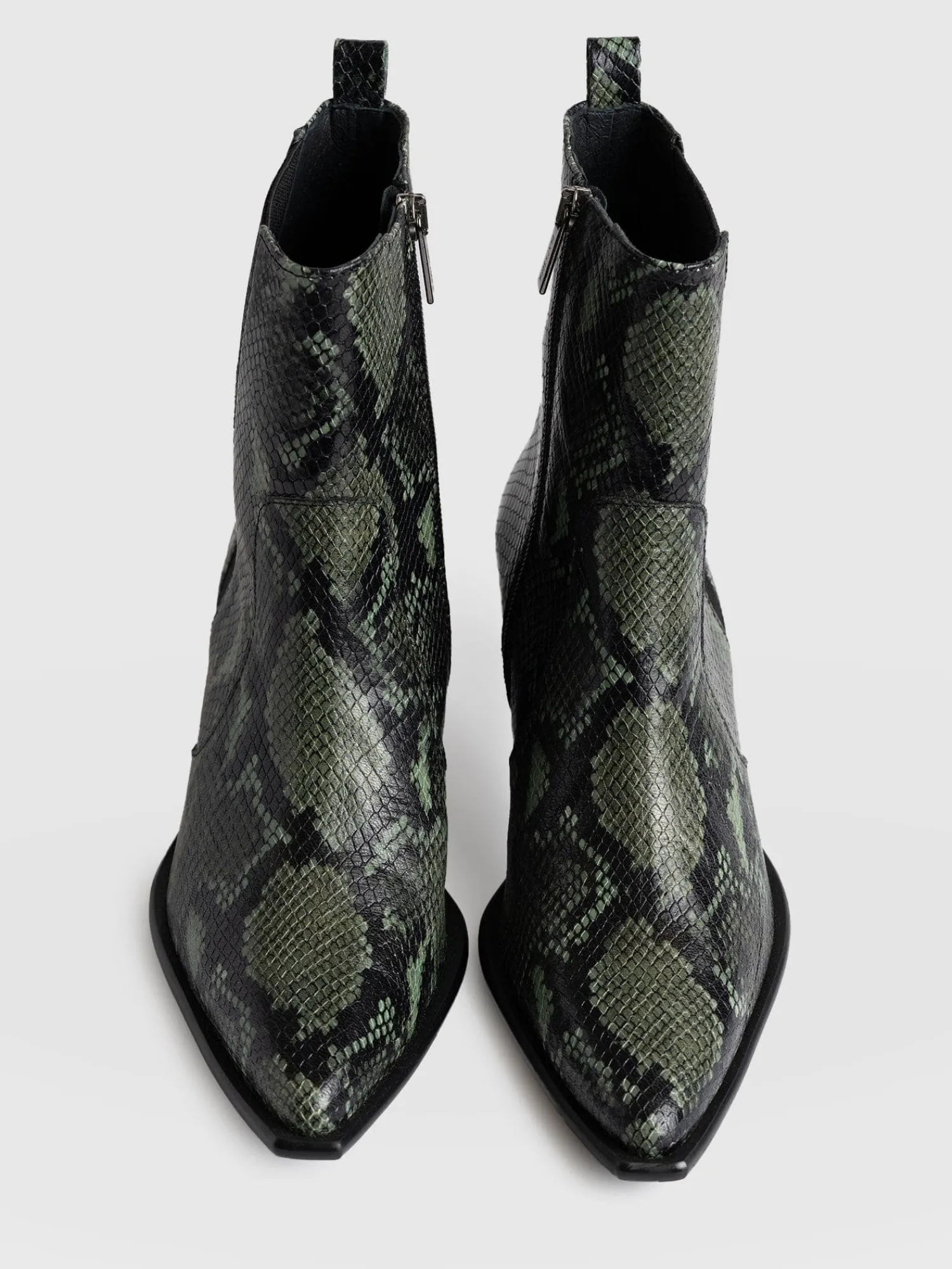 Clearance Saint and Sofia Billie Snake Boot - Green