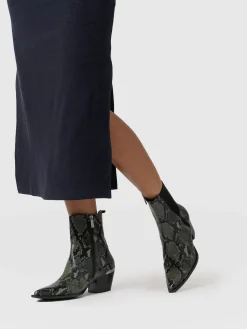 Clearance Saint and Sofia Billie Snake Boot - Green