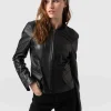 Fashion Saint and Sofia Blane Leather Jacket - Black