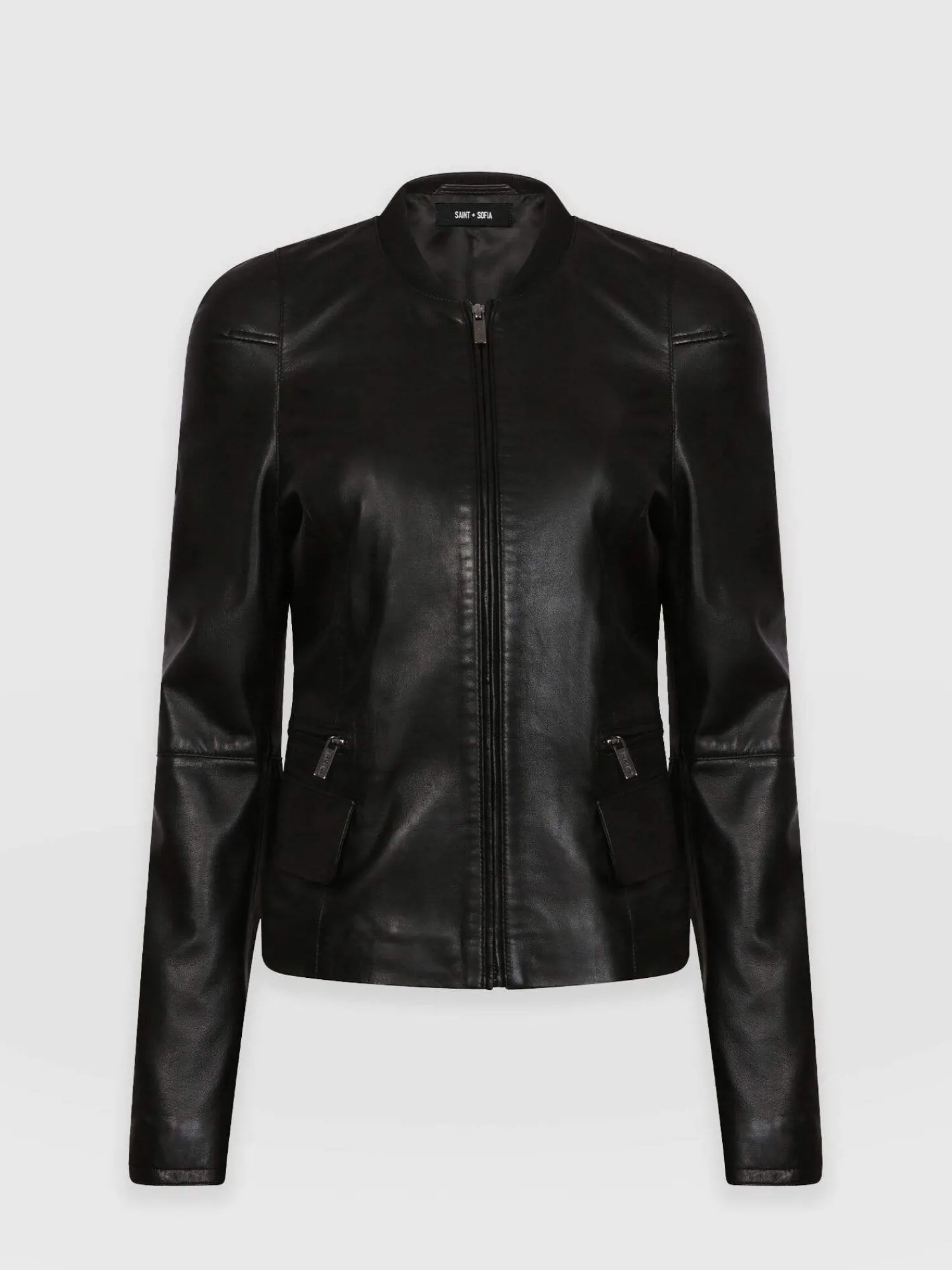 Fashion Saint and Sofia Blane Leather Jacket - Black