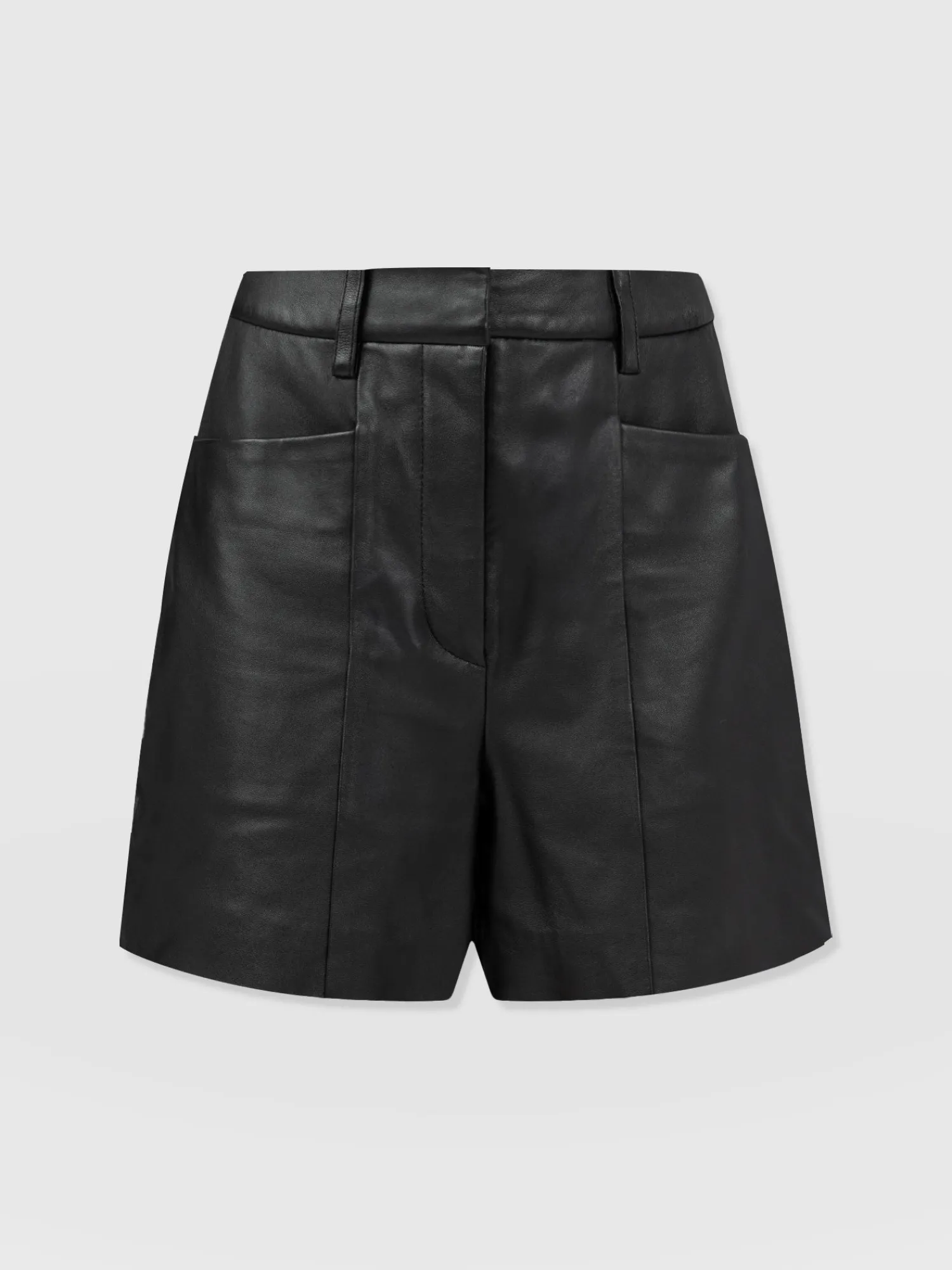 New Saint and Sofia Bonham Leather Short - Black