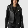 Fashion Saint and Sofia Bonham Studded Biker Jacket - Black