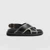 Online Saint and Sofia Bonnie Cross Over Sandals - Black