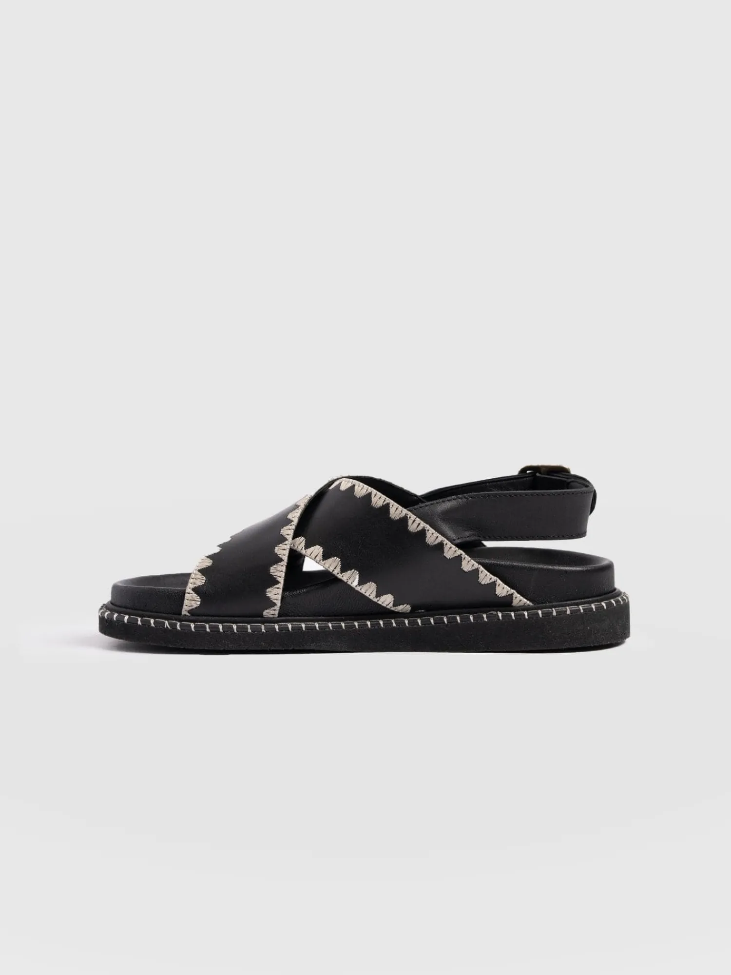 Online Saint and Sofia Bonnie Cross Over Sandals - Black