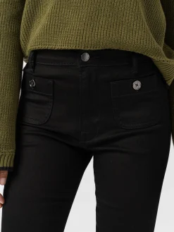 Online Saint and Sofia Bowie Stretch Flare Jeans - Jet Black