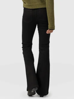 Online Saint and Sofia Bowie Stretch Flare Jeans - Jet Black