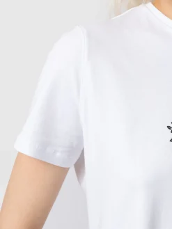 Discount Saint and Sofia Boyfriend Tee - White Skull