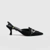 Fashion Saint and Sofia Bridget Sling Back Heels - Black