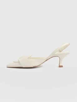 Hot Saint and Sofia Bridget Sling Back Heels - Cream