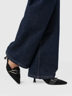 Fashion Saint and Sofia Bridget Sling Back Heels - Black